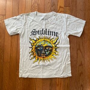 cream white yellow black sunshine sublime baby tee shirt